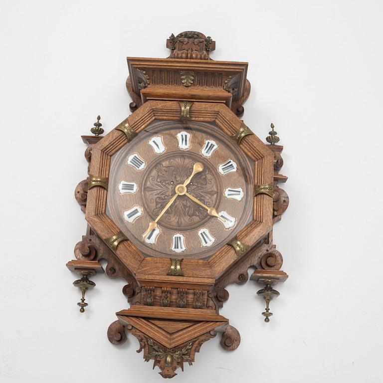A late 19th century wall clock.