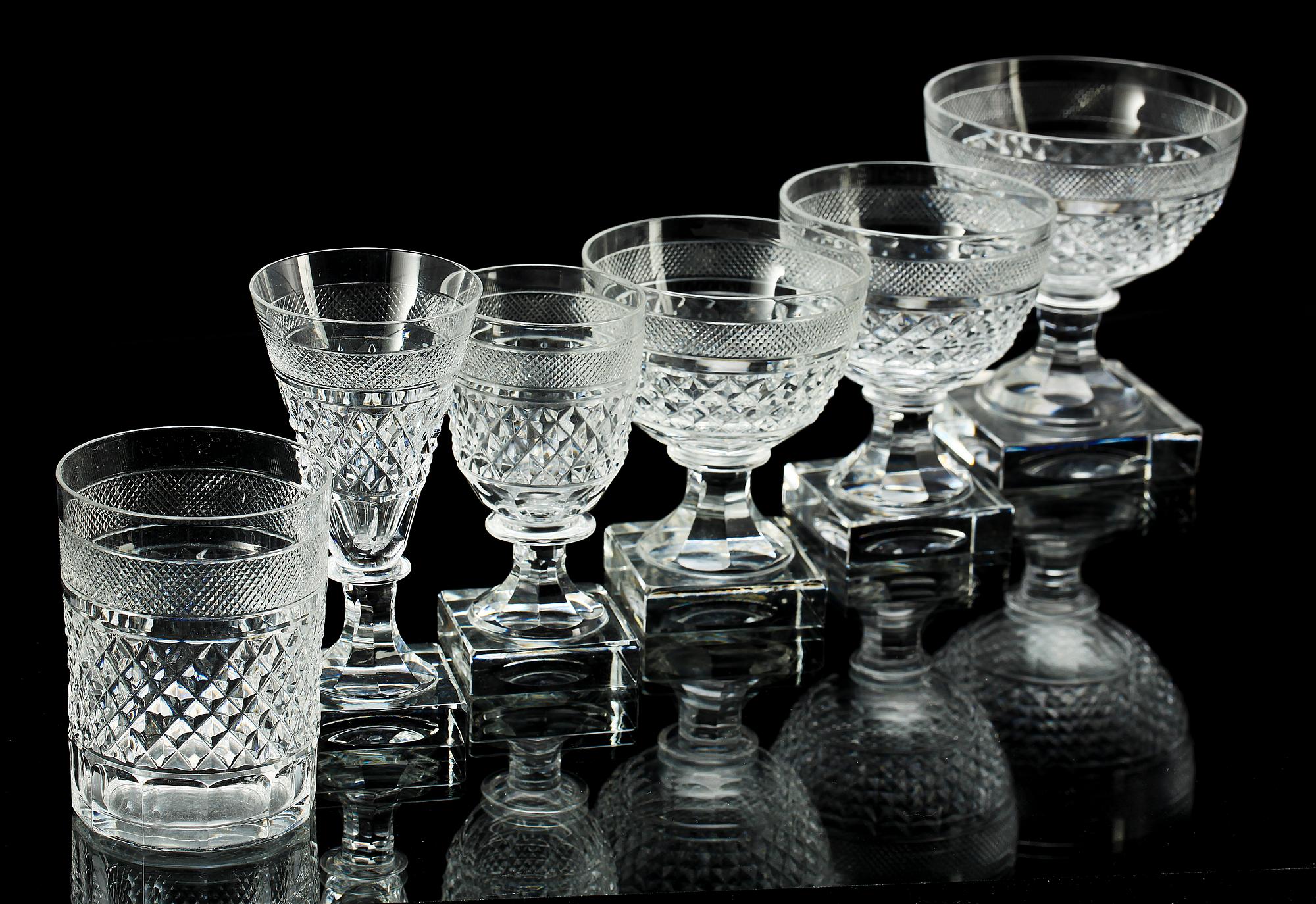 GLASSERVIS, 60 delar, "Kent", Kosta.