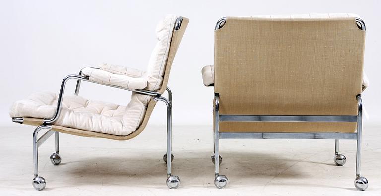 KARMSTOLAR, ett par, "Karin", Bruno Mathsson.