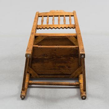 A 18th/19th century wooden chair.