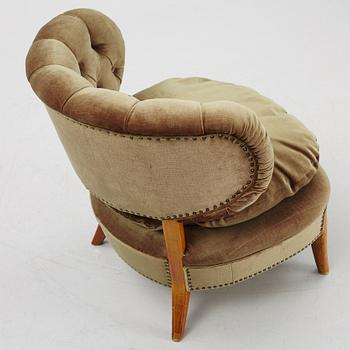 Otto Schulz, a Swedish Modern armchair, mid-20th Century.