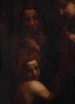 Antonio Allegri Correggio In the manner of the artist, The Madonna and Child with the Infant Saint John the Baptist.