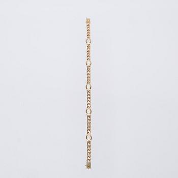 Bracelet, 14K gold with opals.