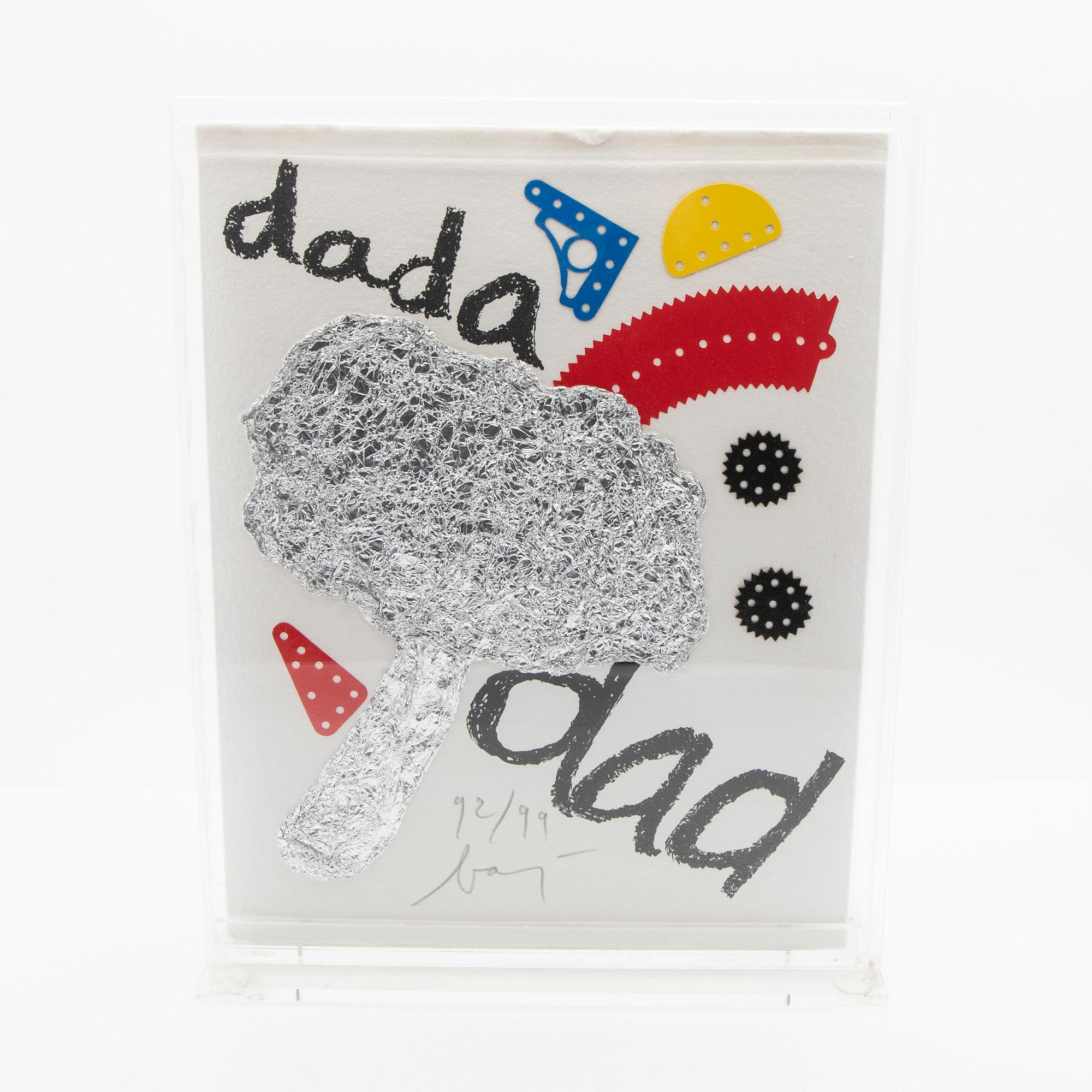 Enrico Baj, Book cover, "Comme le comme dans son comme".