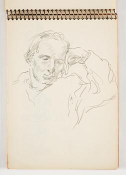 Lotte Laserstein, 4 skissböcker med blyertsteckningar.