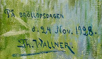 THURE WALLNER, olja på duk, sign och dat 1928.