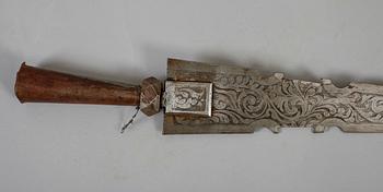LANSSPETS, orientalisk, metall, 1800-/1900-tal.