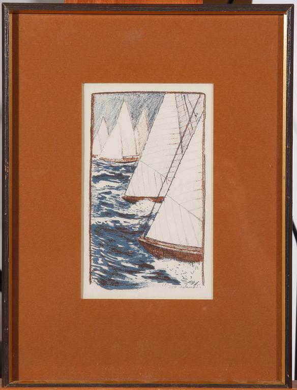 SVENSSON, ROLAND. Litografier, 3 st. Sign. o numr.