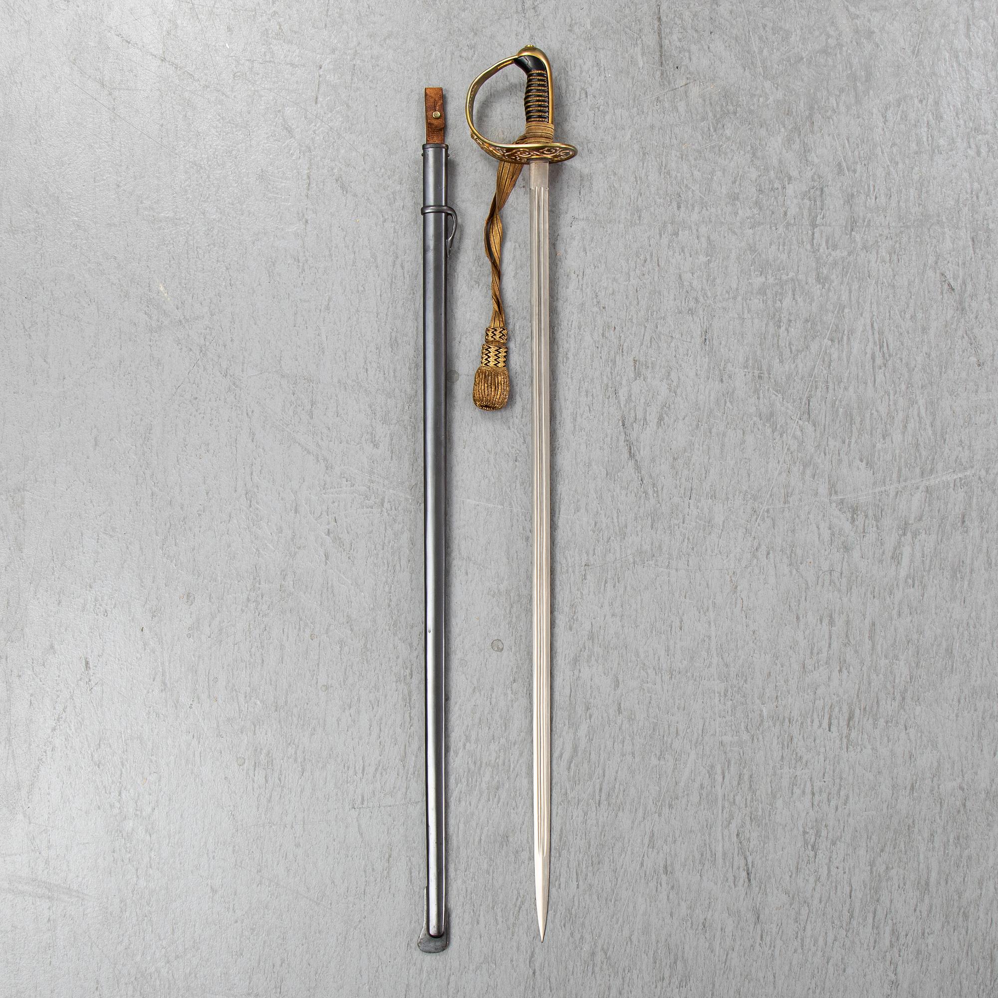 A Swedish cavalry officer's sword 1893 pattern.