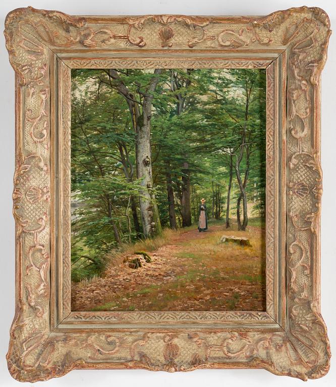 AXEL HJALMAR LINDQUIST, oil on panel, signed.