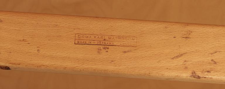 DAGBÄDD, "Berlin", Bruno Mathsson för firma Karl Mathsson, Värnamo, 1974.