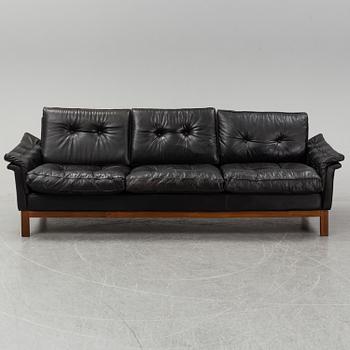 A 'Kardinal' leather sofa, IKEA, 1960/70s.