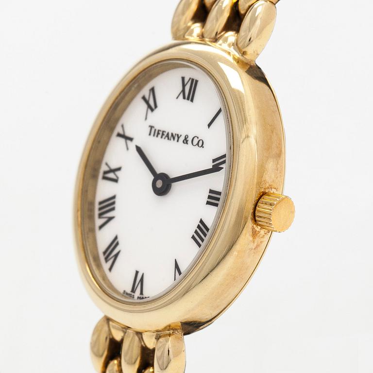 Tiffany & Co., wristwatch, 14K gold, 19 x 24 mm.