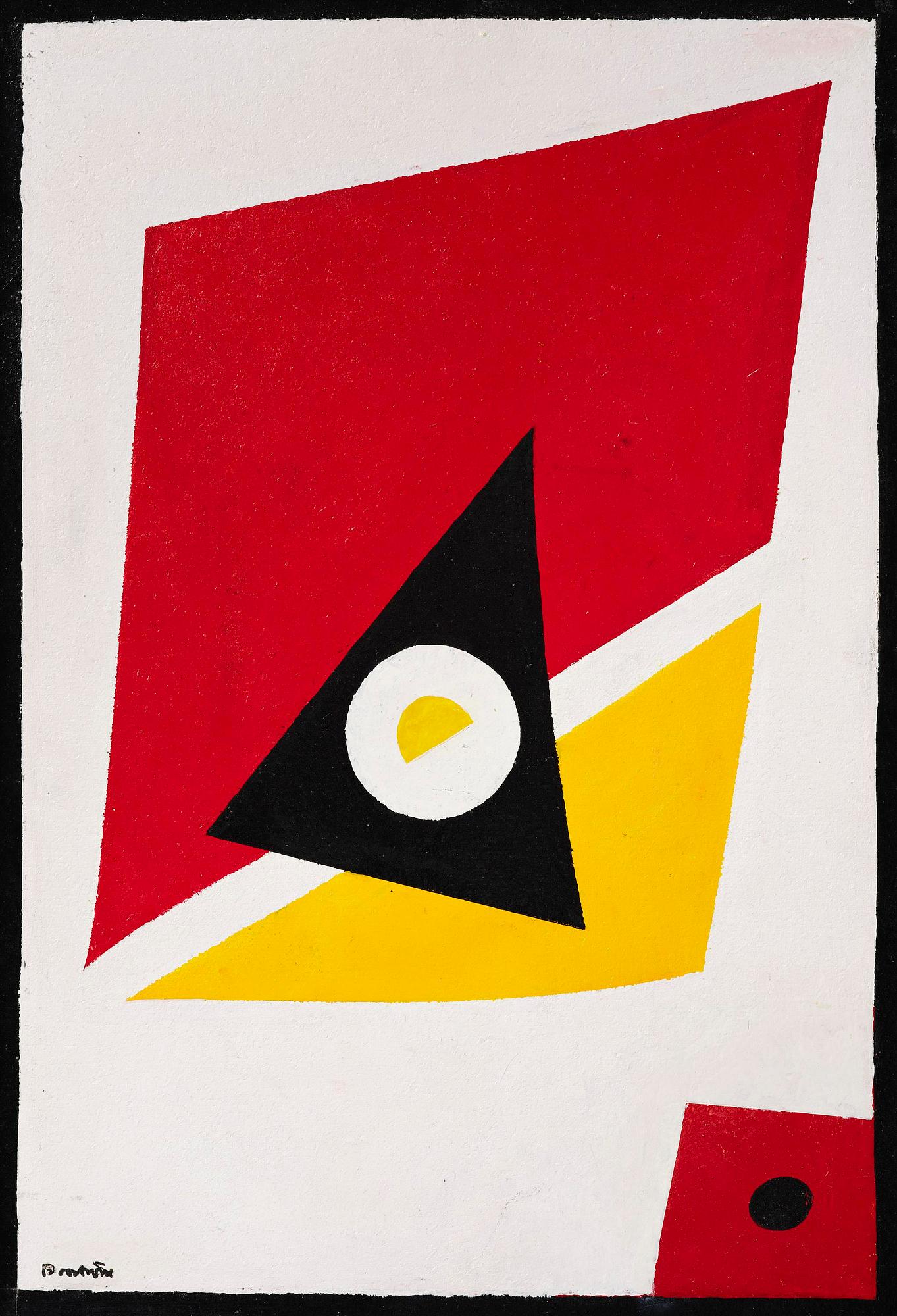 Harry Booström, Composition with Red and Yellow.