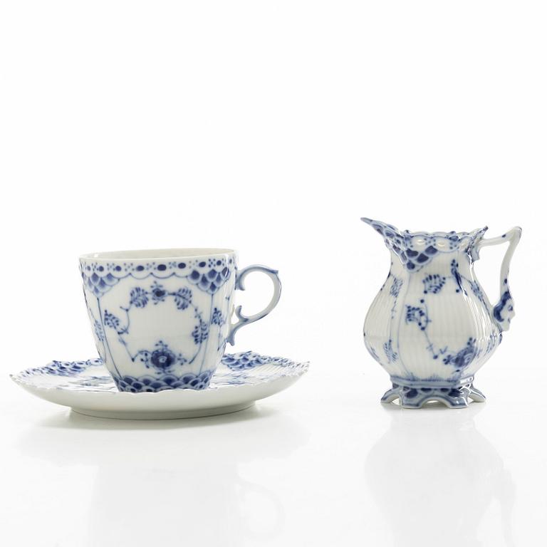 Royal Copenhagen, a 31-piece 'Blue Fluted' coffee service, Denmark.