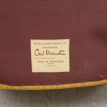 Carl Malmsten, a 'Samsas' armchair, O.H. Sjögren, second half of the 20th Century.