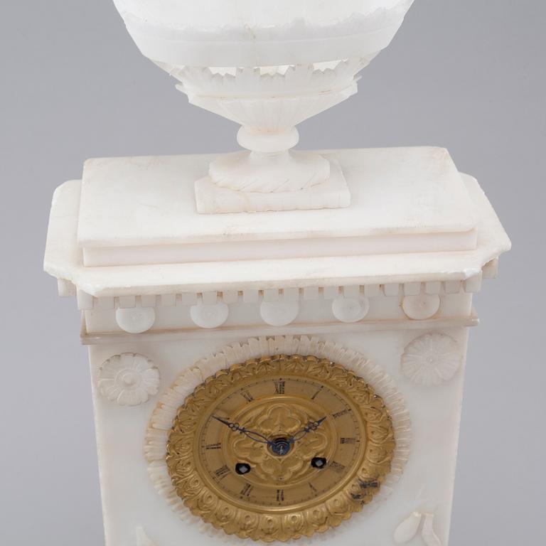 A late empire table clock, around the mid 19th century.