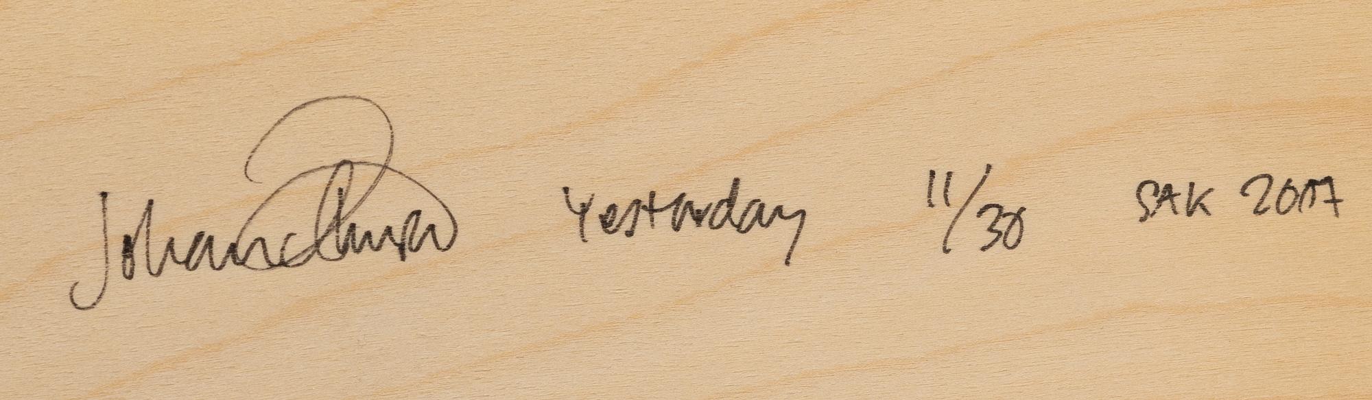 Johan Thurfjell, sculpture, "Yesterday", 11/30, SAK 2007.