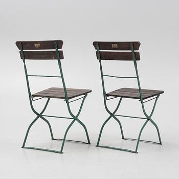 A seven-piece garden furniture suite, Tuve Osby Sweden, second half of the 20th Century.