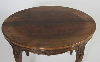 SALONGSMÖBLEMANG, 5 delar, rokokostil, 1900-talets mitt.