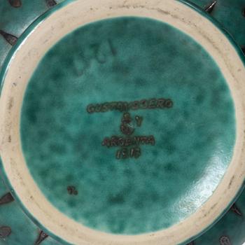 Wilhelm Kåge, four 'Argenta' stoneware vases, Gustavsberg.