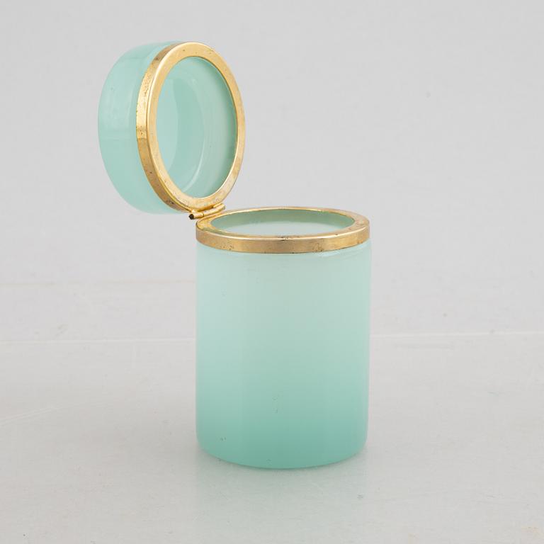 Fratelli Ferro, a glass and brass box, Murano, 1960s.