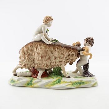 Figurin Rudolstadt Tyskland 1900-talets första hälft porslin.