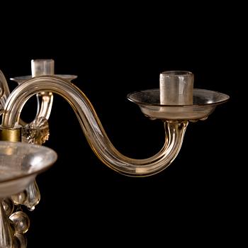 TAKARMATUR, glas och målad metall, 1800-talets slut.