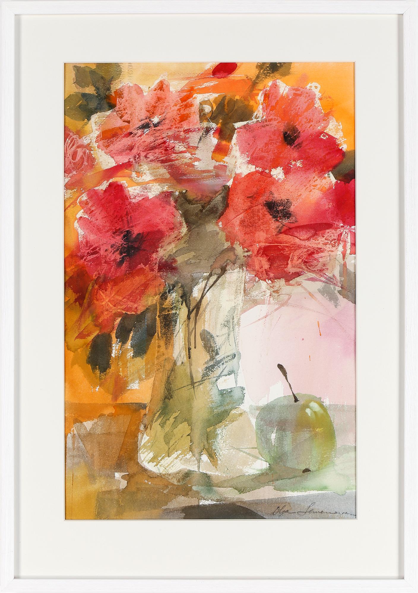 OLGA SEMENOVA, akvarell, signerad.