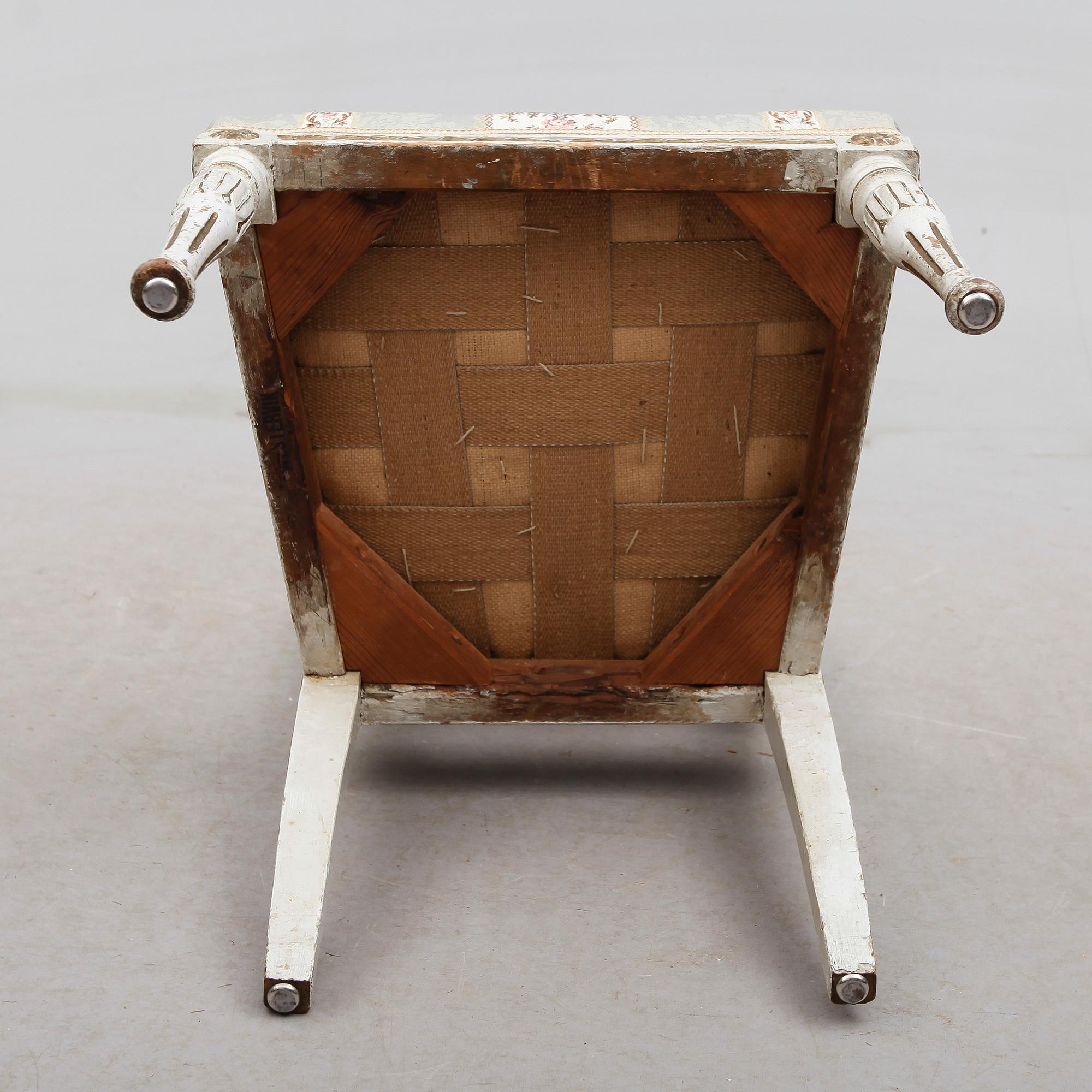 STOL, gustaviansk, 1700-talets slut.