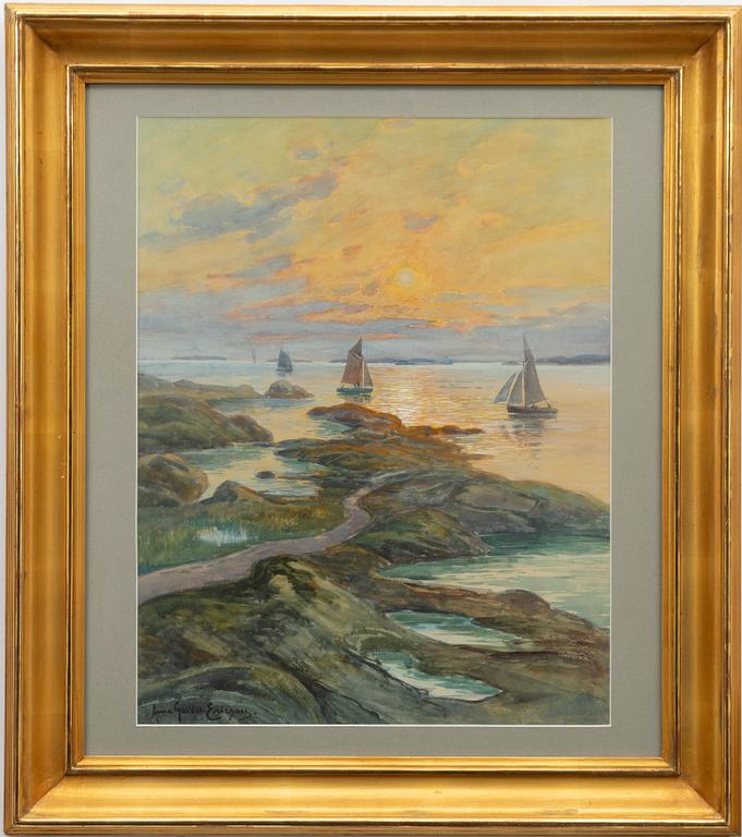 Anna Gardell-Ericson, Seglats utanför Marstrand.