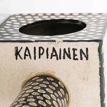 Birger Kaipiainen, a stoneware table clock signed Kaipiainen.