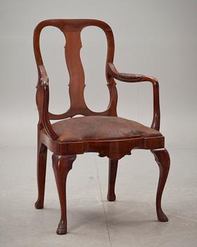 KARMSTOL, senbarockstil, 1900-talets början, märkt.