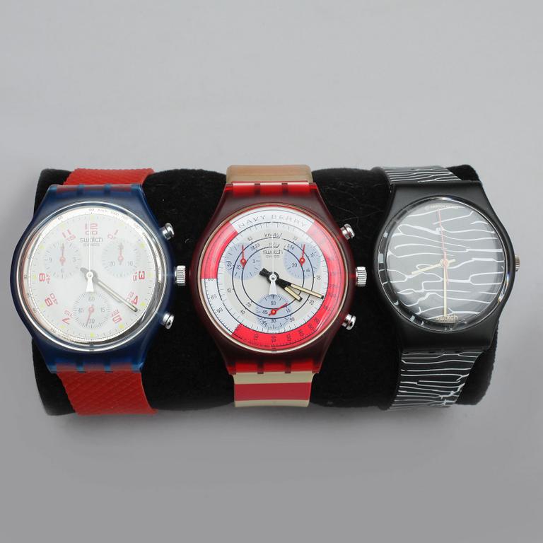 ARMBANDSUR, 3 st, Swatch, Schweiz.