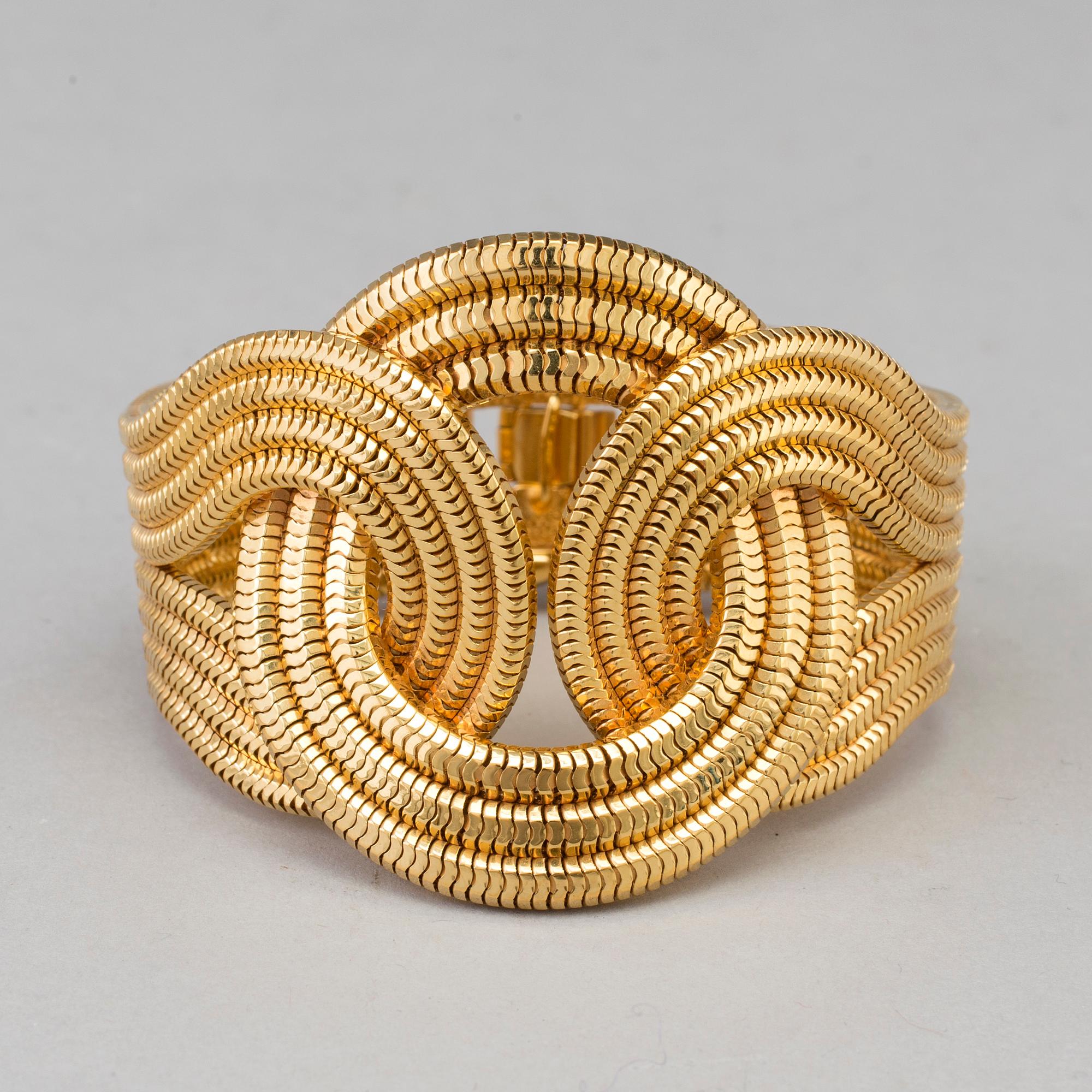 LARA BOHINC, armband, guldfärgad metall.