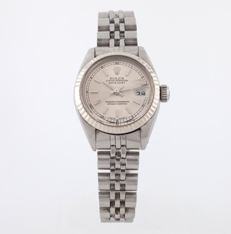 ROLEX, Oyster Perpetual Datejust, wristwatch, 26 mm.