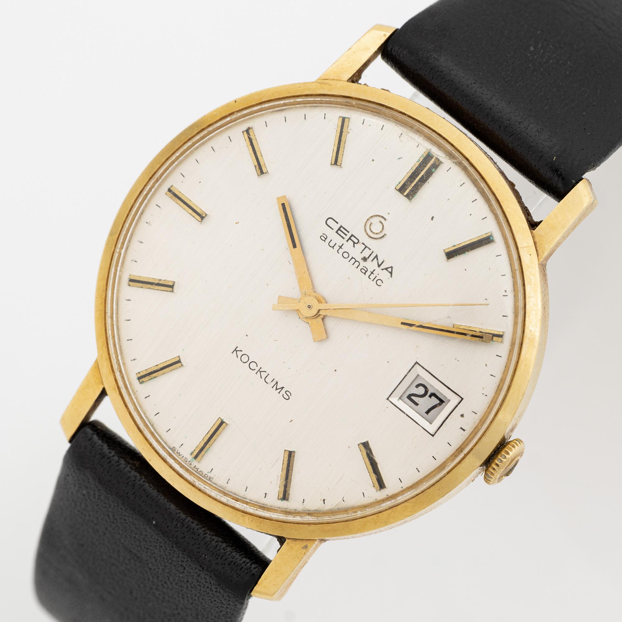 Certina, armbandsur, "Kockums", 34 mm.
