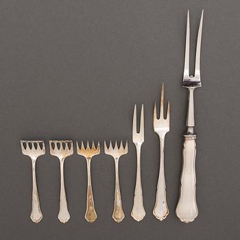 A 173-piece set of 'Chippendale' silver cutlery, Hopeakeskus, Hämeenlinna, Finland 1938-1947.