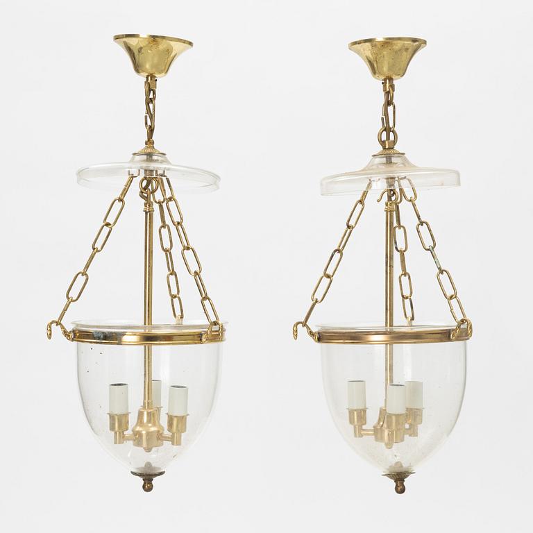 Taklyktor, ett par, 1900-talets andra hälft.