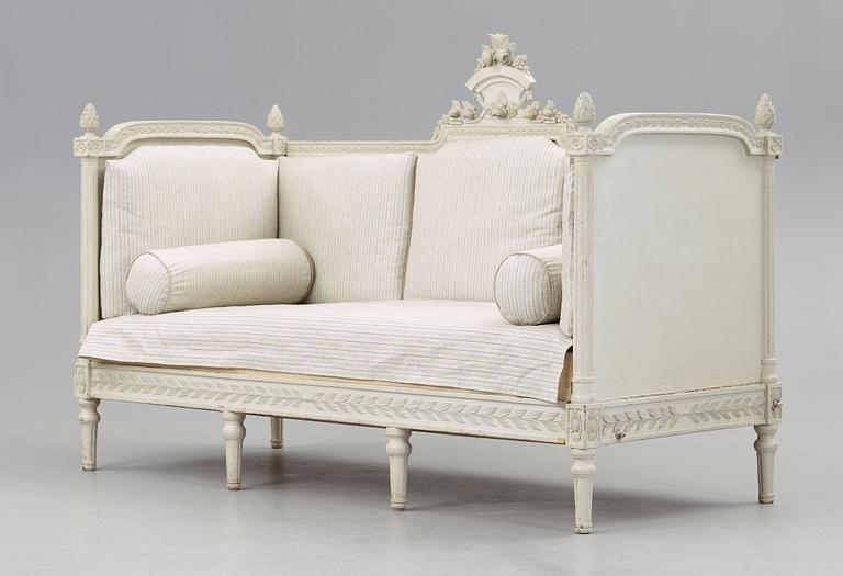 A Gustavian late 18th century bed.