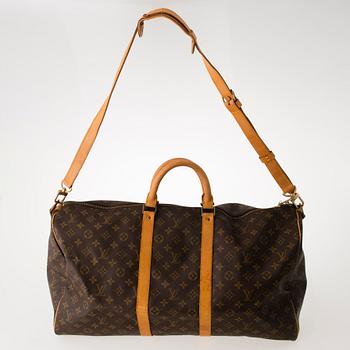 LOUIS VUITTON, "Keepall Bandouliere 55", VÄSKA.