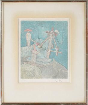 ROBERTO MATTA, färgetsningar 2 st. Sign o numr 29/50.