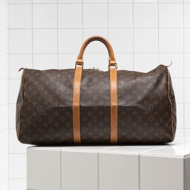 VÄSKA / WEEKENDBAG, "Keepall 55", Louis Vuitton.