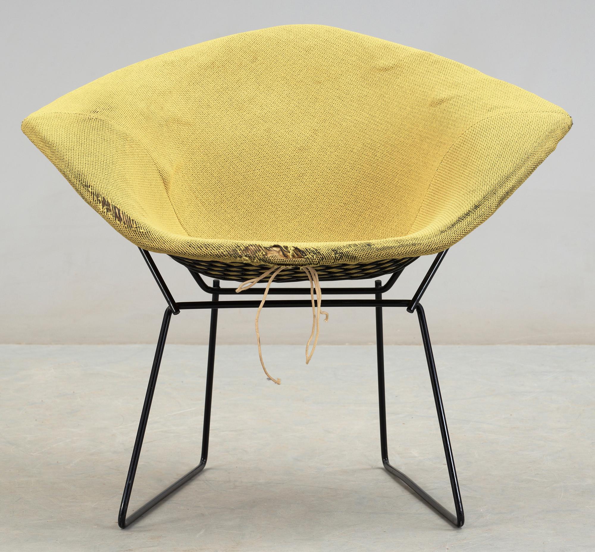 FÅTÖLJ, "Diamond chair", Harry Bertoia, modellen formgiven år 1952.