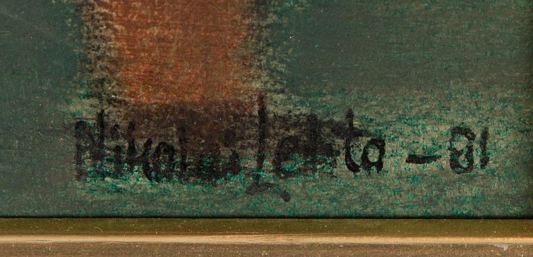NIKOLAI LEHTO, oil on panel, signed and dated -81.