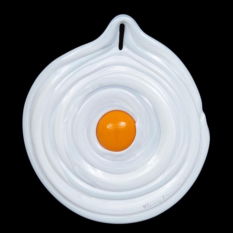 Thommy Bremberg, a signed and dated glass sculpture.