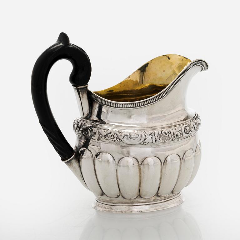 Henrik Qvarnberg, gräddsnäcka, silver, Viborg 1844.