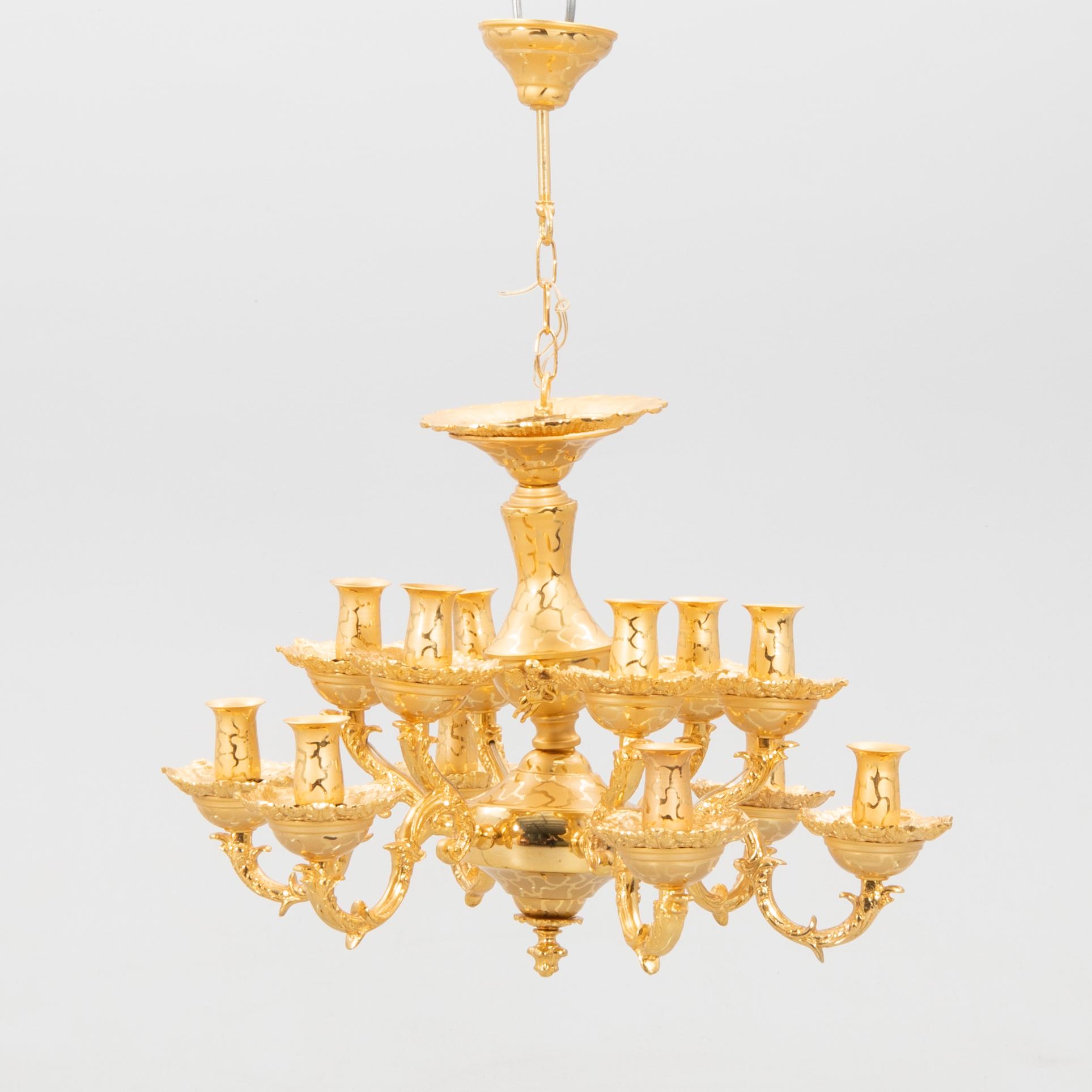 Chandelier, 21st century, Rococo style.