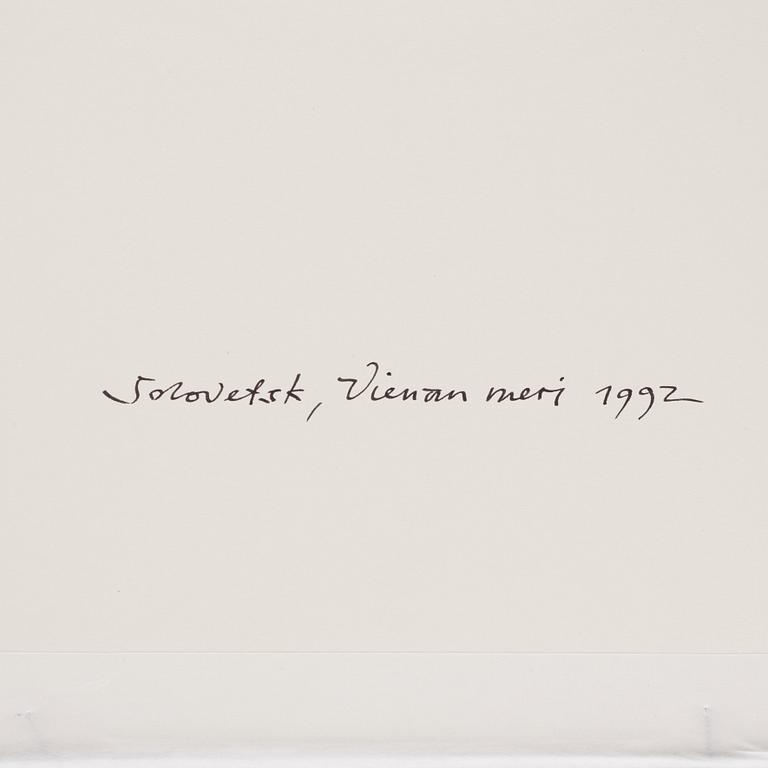 Pentti Sammallahti, "Solovetsk, Vienan meri, 1992".