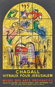 MARC CHAGALL, affisch, Mourlot 1961.